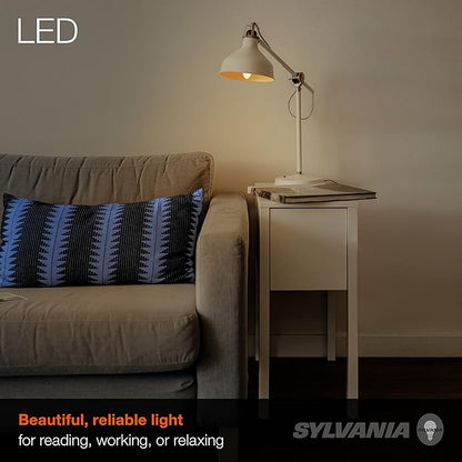 Sylvania ECO LED B10 Light Bulb, 60W = 3.5W, Non-Dimmable, Clear, 450 Lumens, 2700K, Soft White - 18 Pack (41265)