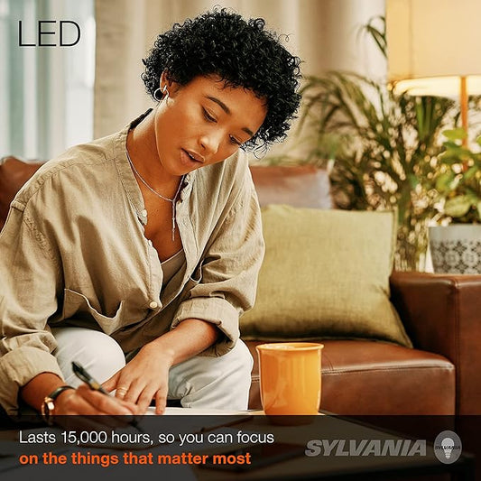 LEDVANCE Sylvania Ultra LED A19 Light Bulb, 60W Equivalent, Efficient 9W, 13 Year, 800 Lumens, Dimmable, Frosted Finish, Medium Base, 5000K, Daylight - 8 Pack (41956)