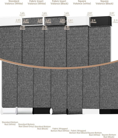 Kincmo Motorized Blinds with Remote, Light Filtering Roller Shades Work with Apple Homekit,Alexa,Google Home, Custom Electric Blinds with App,Voice Control (75% Blackout Classic Dark Grey)