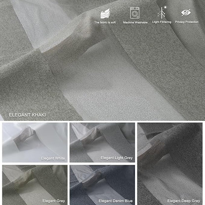 Motorized Sheer Vertical Blinds Work with Alex Google Home, Light Filtering Smart Vertical Blind Sliding Door Blinds Remote Control Blinds for Sliding Glass Door Customize(Elegant Khaki)