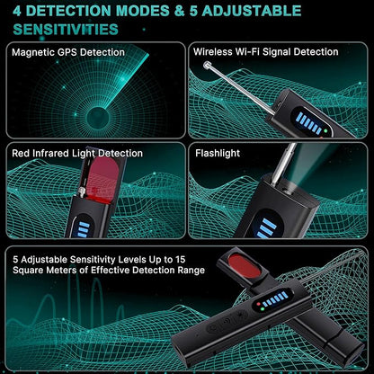 Hidden Camera Detectors – 2026 Portable Hidden Camera Detector & Bug Detector, Travel Gadgets for Privacy, Hotel Safety Devices, Tech Gadgets, Spy Camera, Home Office & Trips