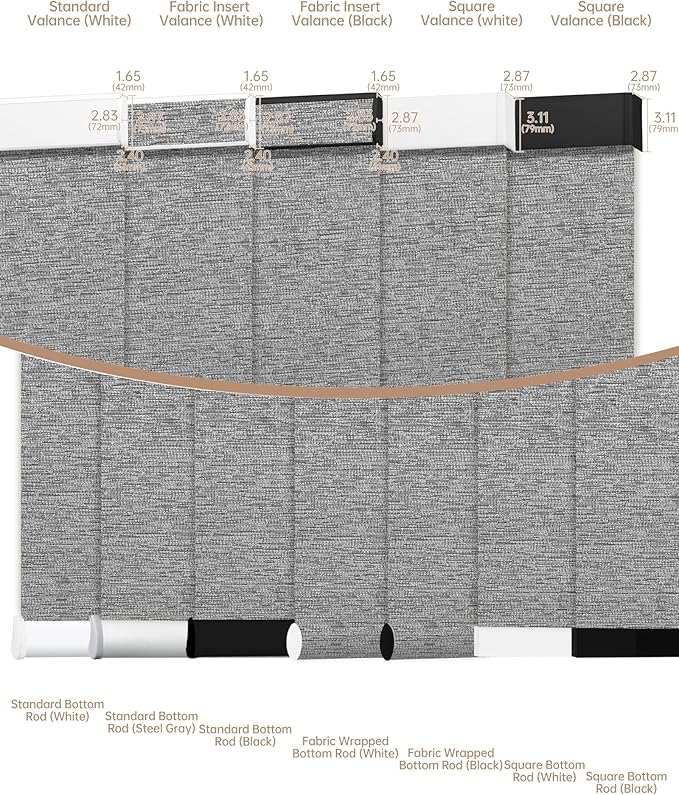 Kincmo Motorized Blinds with Remote, Light Filtering Roller Shades Work with Apple Homekit,Alexa,Google Home, Custom Electric Blinds with App,Voice Control (75% Blackout Aqua Waves Grey)