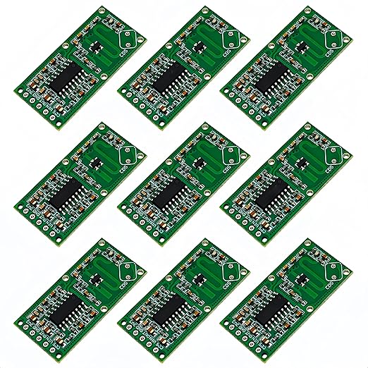 9PCS RCWL-0516 Microwave Radar Sensor Motion Detection Sensor Induction Switch Module Detection Distance 5-8m