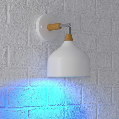 Amazon Basics A19 Blue Color Party LED Light Bulbs, 60W Equivalent, 9W Energy Efficient, E26 Standard Base, Non-Dimmable, 10,000 Hour Lifetime, 2-Pack