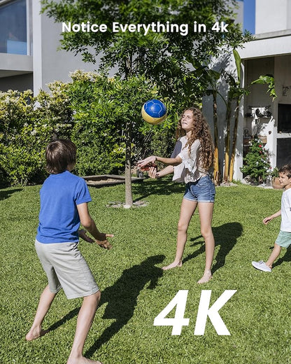 Swann Xtreem 4K Wireless Security Camera, Wireless Camera with 32GB Micro SD & Cloud Storage, Indoor & Outdoor Surveillance, Ideal for Baby Monitor & Home, 2-Way Talk, Wi-Fi, No Monthly Fee, 4KXTRM-GL