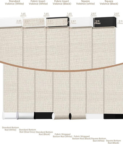 Kincmo Motorized Blinds with Remote, Light Filtering Roller Shades Work with Apple Homekit,Alexa,Google Home, Custom Electric Blinds with App,Voice Control (75% Blackout Classic Warm)