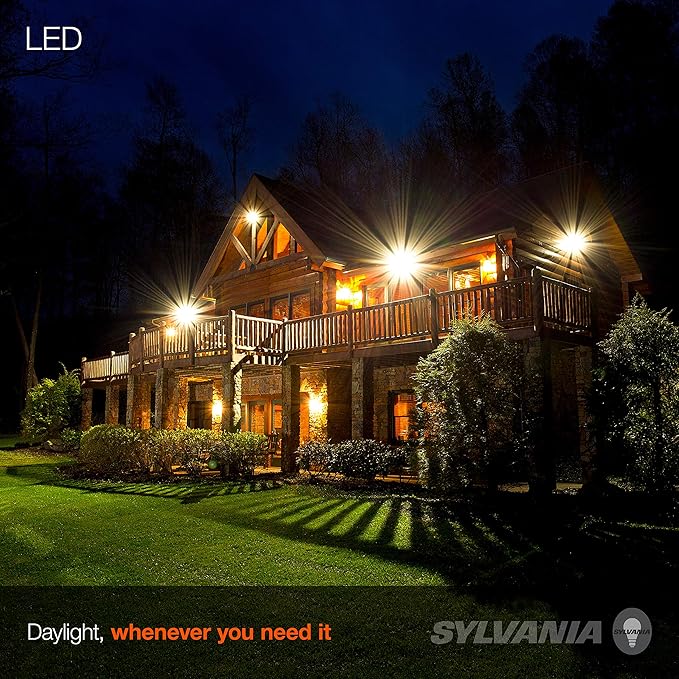 Sylvania LED Flood BR30 Light Bulb, 100W Equivalent Efficient 17W, Dimmable 2700K, Soft White - 2 Pack (40288)